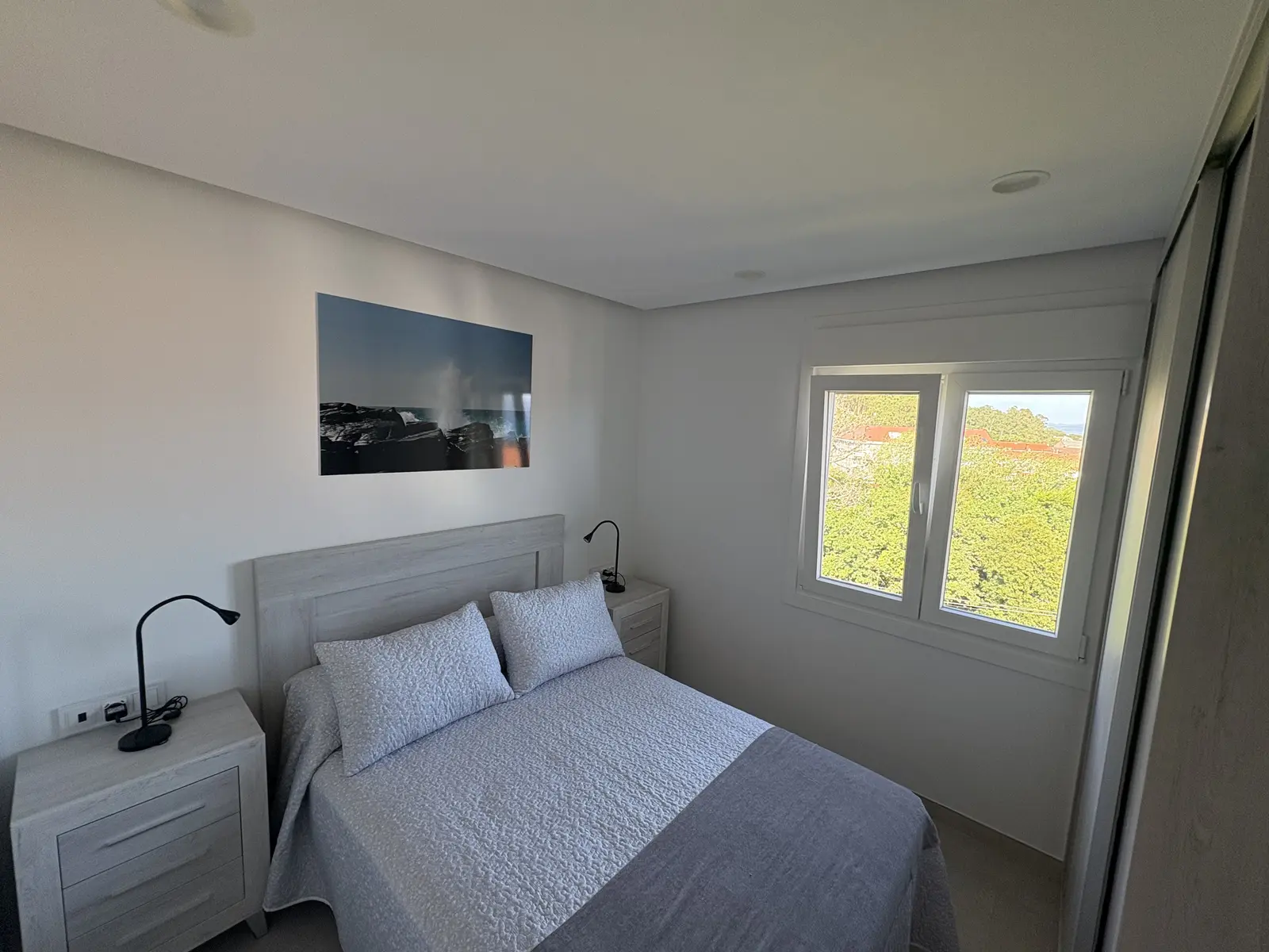 Segundo cuarto matrimonial, LouroBeach II, aluguer vacacional Galicia